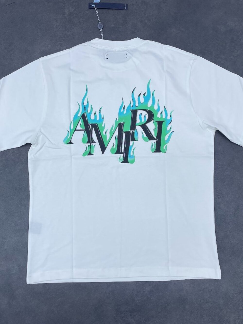 AMIRI Men’s White Flame Logo Graphic T-Shirt- Size XXL